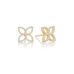 Diamond Petal Studs