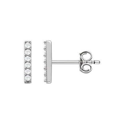 Kate Mara x KBH Mini Diamond Bar Studs