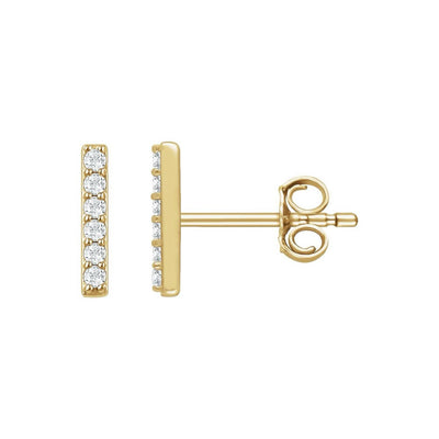 Kate Mara x KBH Mini Diamond Bar Studs