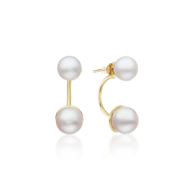 Pearl Double G Earrings In Ivory