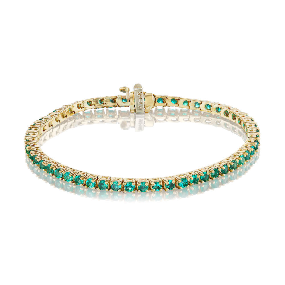 14k Solid Gold Magic Within Birthstone Diamond Bracelet - May - Emeral – by  charlotte